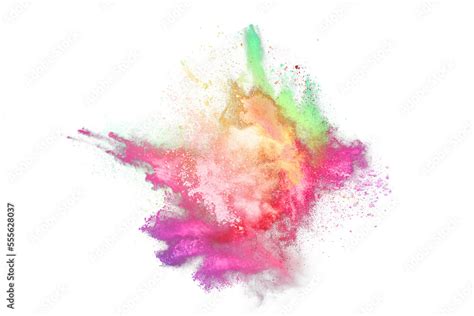 Colorful powder explosion Stock Photo | Adobe Stock