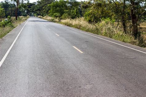 Rural Roads Landscape,tree Along the Way. Stock Photo - Image of scenery, field: 104773342