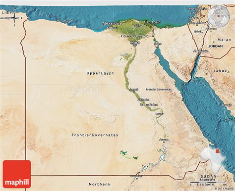 Word Map: Egypt Map - Egypt Satellite