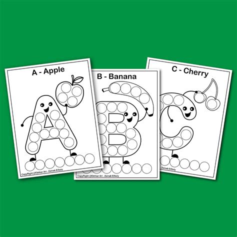 Food Alphabet Coloring Pages