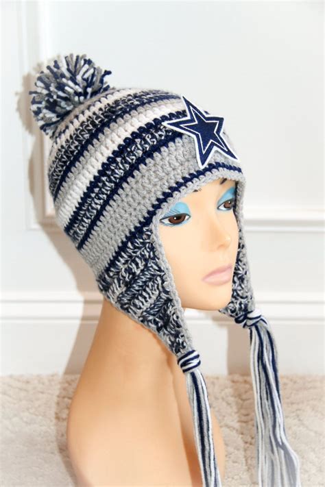 Dallas Cowboys NFL official on the field New Era "Inspired" crochet hat ...