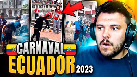 💥ASI se VIVIO el CARNAVAL en ECUADOR 2023 😱| *ESTAN LOCOS* 🤯 | Falso Nueve - YouTube