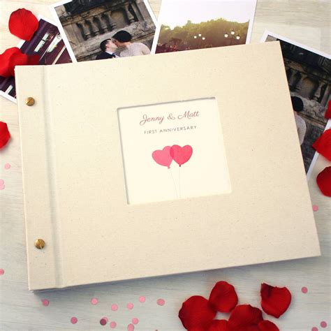 Personalised First Wedding Anniversary Photo Album By Made By Ellis ...