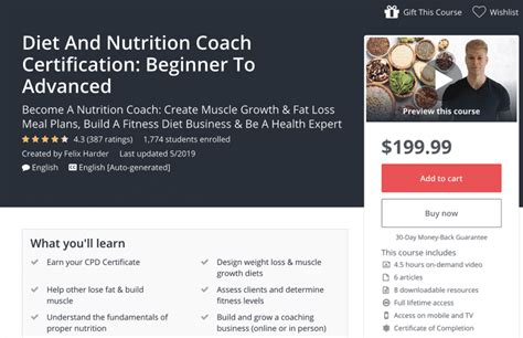 6 Best Nutrition Courses, Classes and Certificates Online