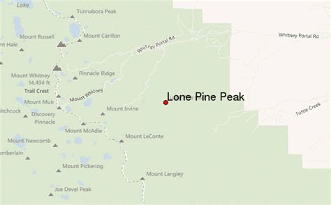 Lone Pine Peak Mountain Information