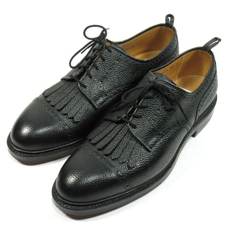 Brooks Brothers 1818 Mens Shoes Cap Toe Wingtips Pebbled Leather Black 8 1/2D #BrooksBrothers # ...