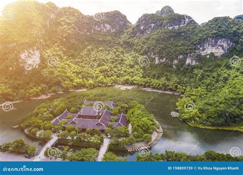 Aerial View of Natural Scenery at Trang an Landscape Complex. Trang an ...