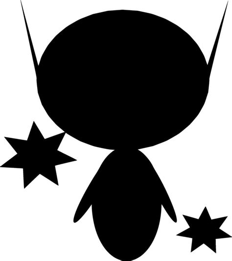 Alien Silhouette Vector on white background 35509086 Vector Art at Vecteezy