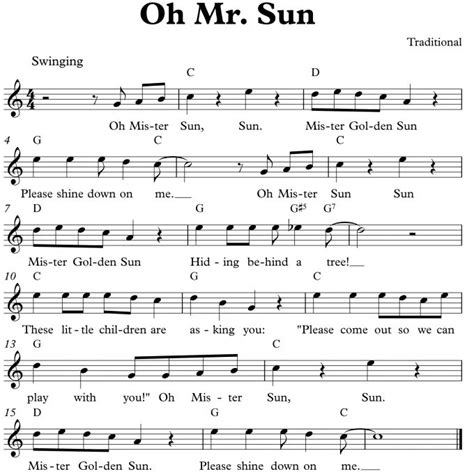 Oh Mr Sun | Nursery Rhymes