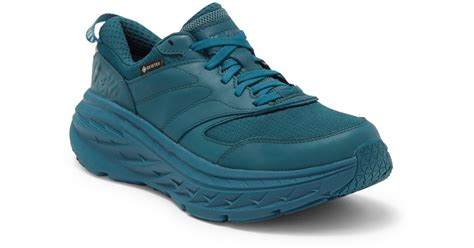 Hoka One One Gender Inclusive Bondi L Waterproof Gore-tex® Sneaker in Blue | Lyst