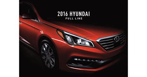 2016 Hyundai Full Line Brochure