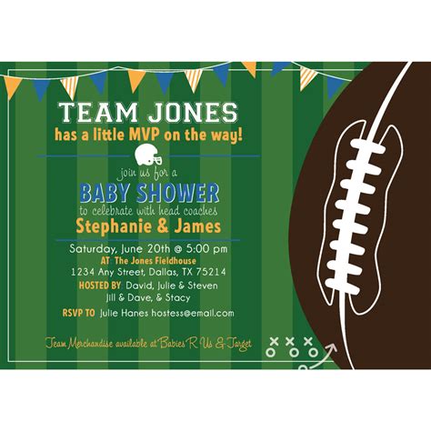 Football Field Baby Shower Invitation | Simply Noted