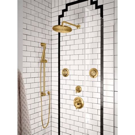 Moen Level Brushed Gold 1-Spray Handheld Shower 1.75-GPM (6.6-LPM) in ...