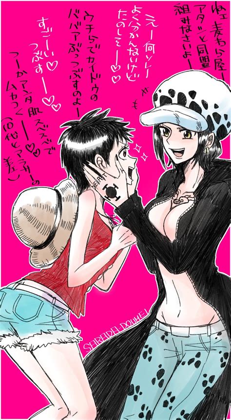 Fem Trafalgar D Water Law Fem Monkey D Luffy One Piece One Piece Comic, One Piece Fanart, One ...