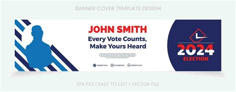 banner election template design cover social media 34527175 Vector Art ...