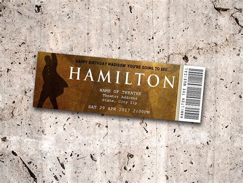 Printable Hamilton Tickets - Printable Word Searches