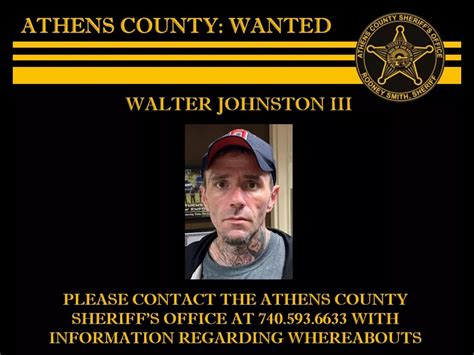 Athens County OH- Sheriff Searching for Man with Felony Warrant -Please Share- Scioto Post