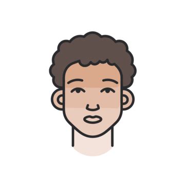 Teenage American Man Icon Vector, Melanin, Lineal Icon, Flat Icon PNG and Vector with ...