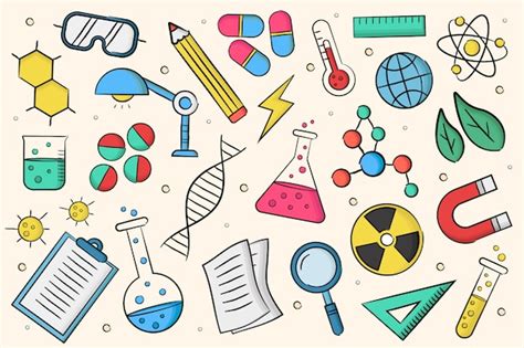 Free Vector | Hand drawn design science education