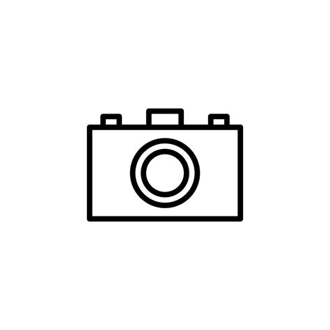 Camera icon with outline style 20593127 Vector Art at Vecteezy