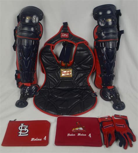 Lot Detail - Yadier Molina Catcher's Gear Equipment Bag & 2017 All Star ...