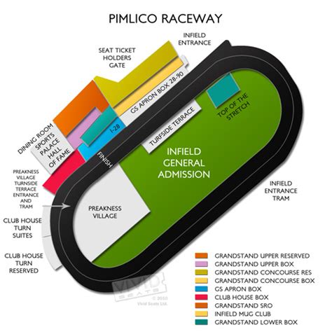 Pimlico Race Course Seating Chart | Vivid Seats