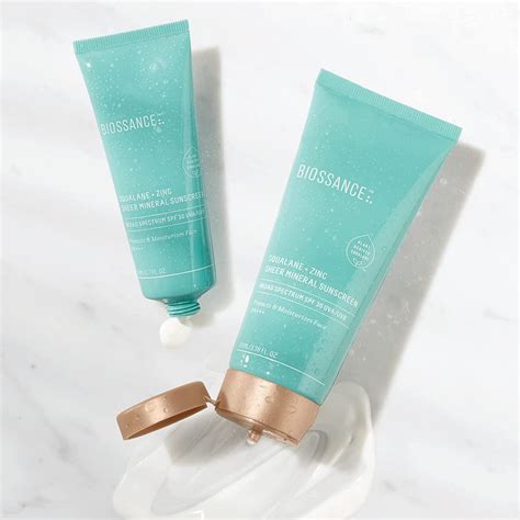 Biossance Squalane + Zinc Sheer Mineral Sunscreen SPF 30 PA ...