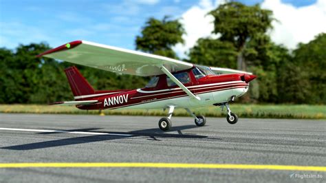 Asobo Cessna 152 Reims Red (clean & used) for Microsoft Flight Simulator | MSFS