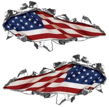 Ripped Design with American Flag – Weston Signs