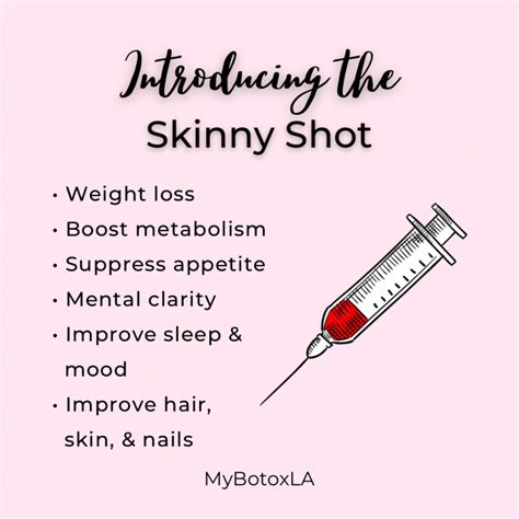 Lipotropic injections the skinny shot - My Botox LA Med Spa News & Articles