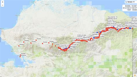 Brooks Mountain Range Map