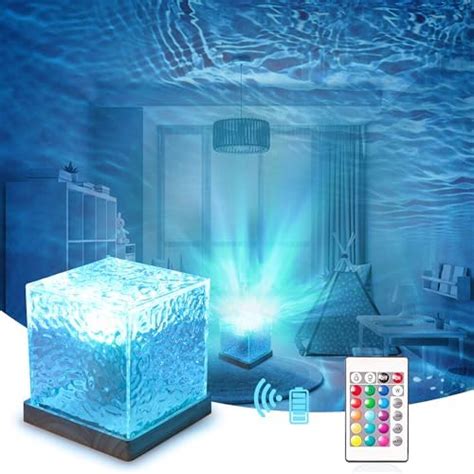 JGMZTZT Northern Lights Ocean Wave Projector Crown Light, 16 Colors ...