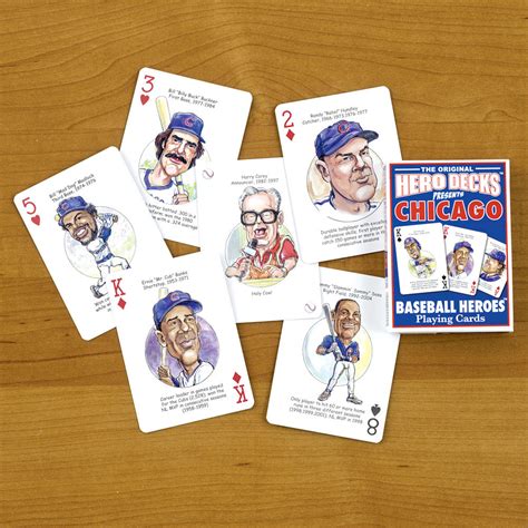 Cubs Baseball Heroes Playing Cards | Spilsbury