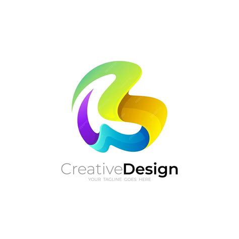 Premium Vector | Modern letter b logo and colorful design modern logos ...