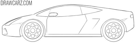 How to Draw a Cartoon Lamborghini