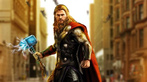 Avengers Age Of Ultron Thor Artwork Wallpaper,HD Superheroes Wallpapers,4k Wallpapers,Images ...