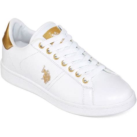 U.S. Polo Assn. Tyra Womens Sneakers - Uspa - White - Size 6 Medium -... ($30) liked on Polyvore ...