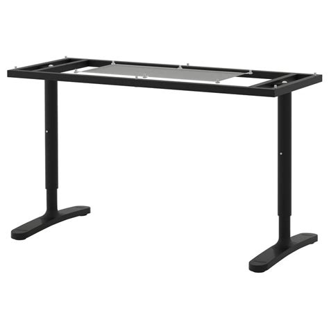 BEKANT Underframe for table top, black, 55 1/8x23 5/8" - IKEA | Ikea, Table top, Ikea bekant