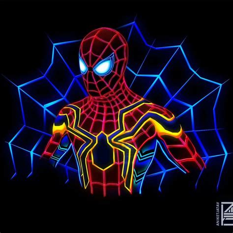 Spiderman Neon Wallpapers - Top Free Spiderman Neon Backgrounds - WallpaperAccess