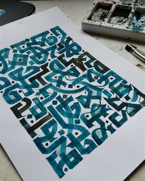 calligrapaint © One geometric calligraphy ! . . #typo #goodtype # ...