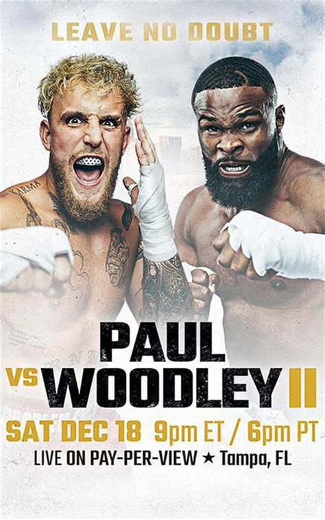 Jake Paul vs Tyron Woodley II - YTBoxRec