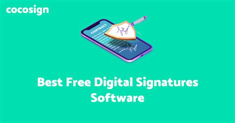 Best Free Digital Signatures Software 2022 | CocoSign