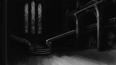 Fred's CG Arts and Animation Blog: Final Painting: The House of Usher - Interior