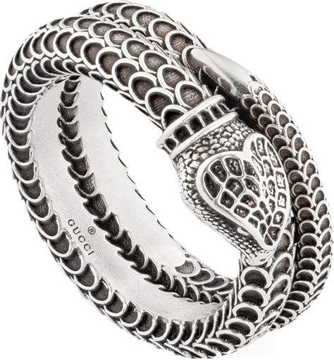 Gucci Garden Unisex Silver Snake Ring - Size 13: Amazon.co.uk: Clothing