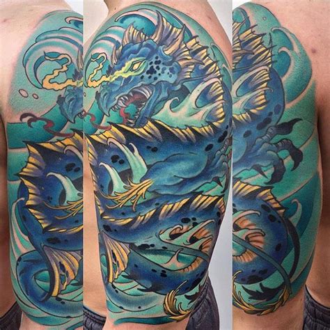 Water dragon by Chad Whitson at Bearcat Tattoo Gallery | Tattoos gallery, First tattoo, Tattoos