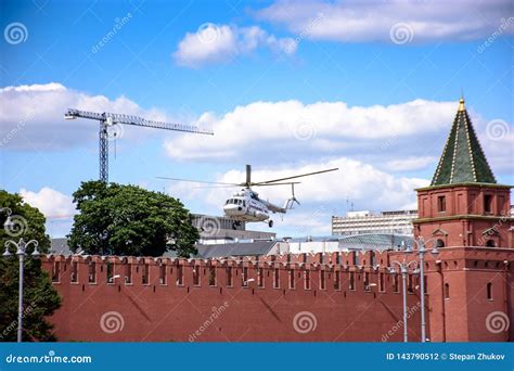 The Helicopter of the Kremlin, Takes Off the Territory of the Kremlin ...