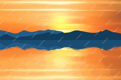 Horizon Sunset Clipart