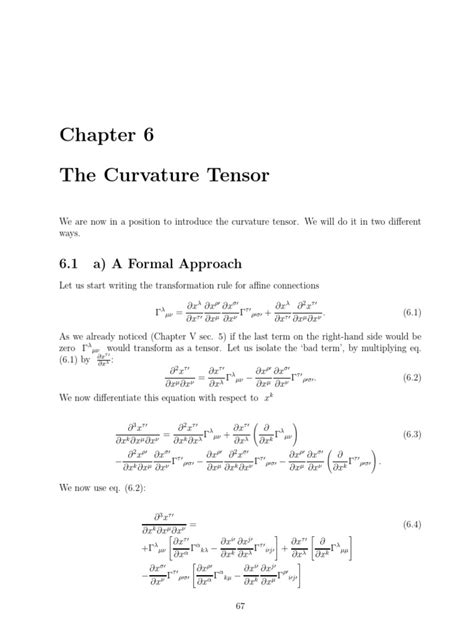 Derivation of Riemannian Curvature | PDF | Tensor | Multivariable Calculus