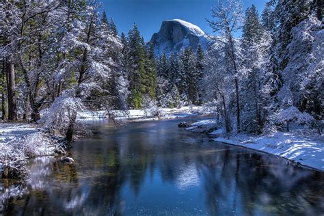 Half Dome in Winter Photograph by Gary McJimsey - Pixels