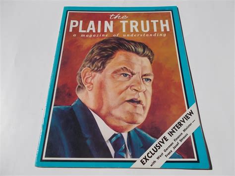 The Plain Truth (October 1968): A Magazine of Understanding de Armstrong, Herbert W. (Editor ...